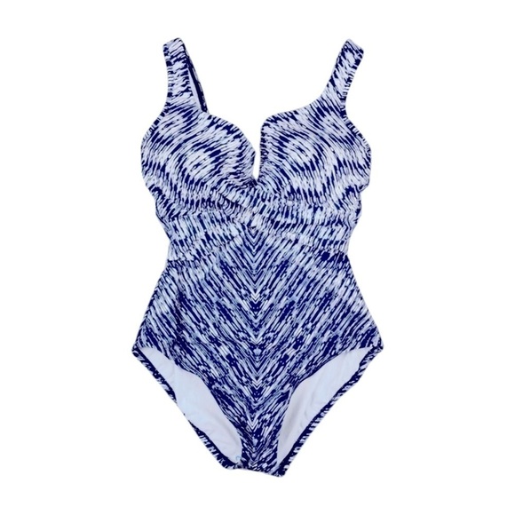 MIRACLESUIT Women Silver Shores Escape Underwire One-Piece Swimsuit Criss Cross - Picture 14 of 16